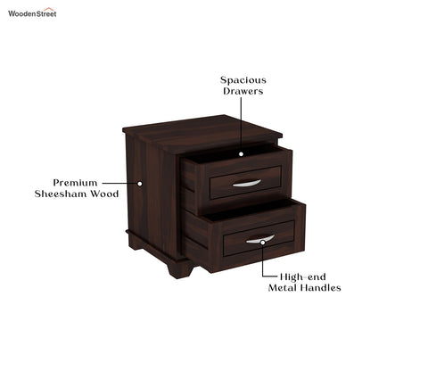 Madison Bedside Table (Walnut Finish)