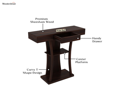 Sirin Console Table (Walnut Finish)
