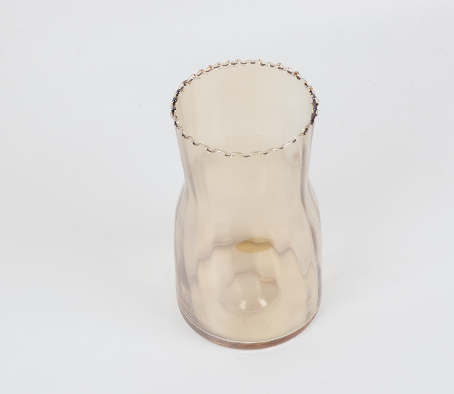 Sunlit Glass Flower Vase