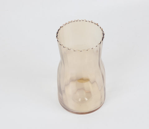 Sunlit Glass Flower Vase
