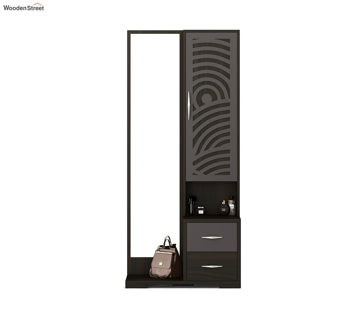 Kosmo Ripples Dressing Table in Black Finish