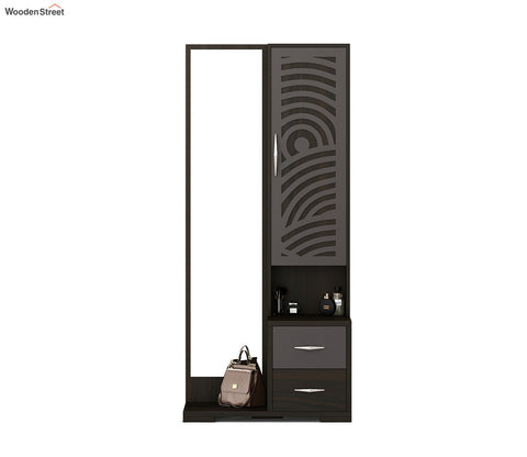 Kosmo Ripples Dressing Table in Black Finish