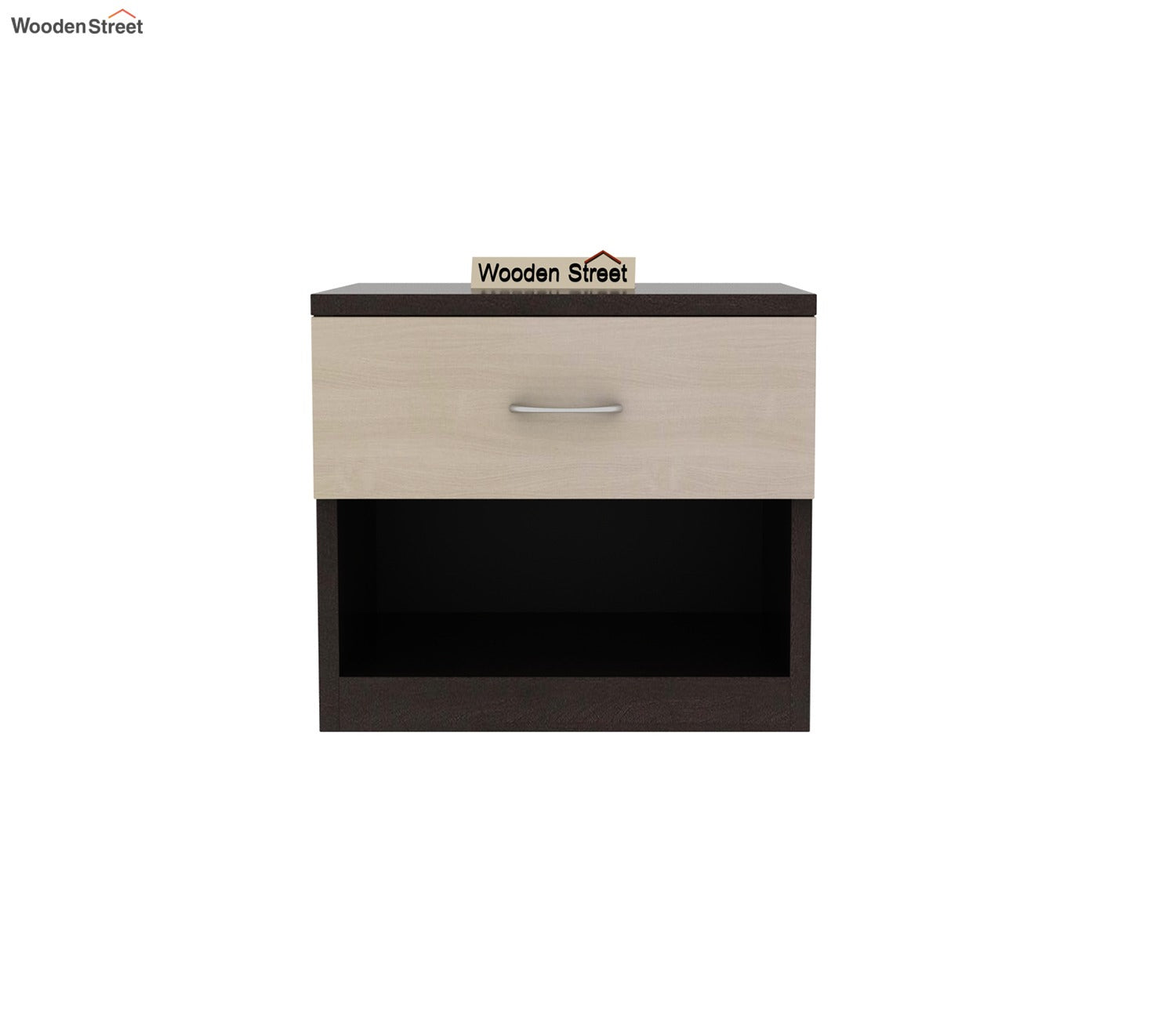 Drewno Bedside Table (Flowery Wenge Finish)
