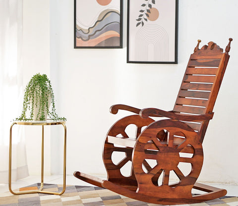Silvio Rocking Chair (Honey Finish)