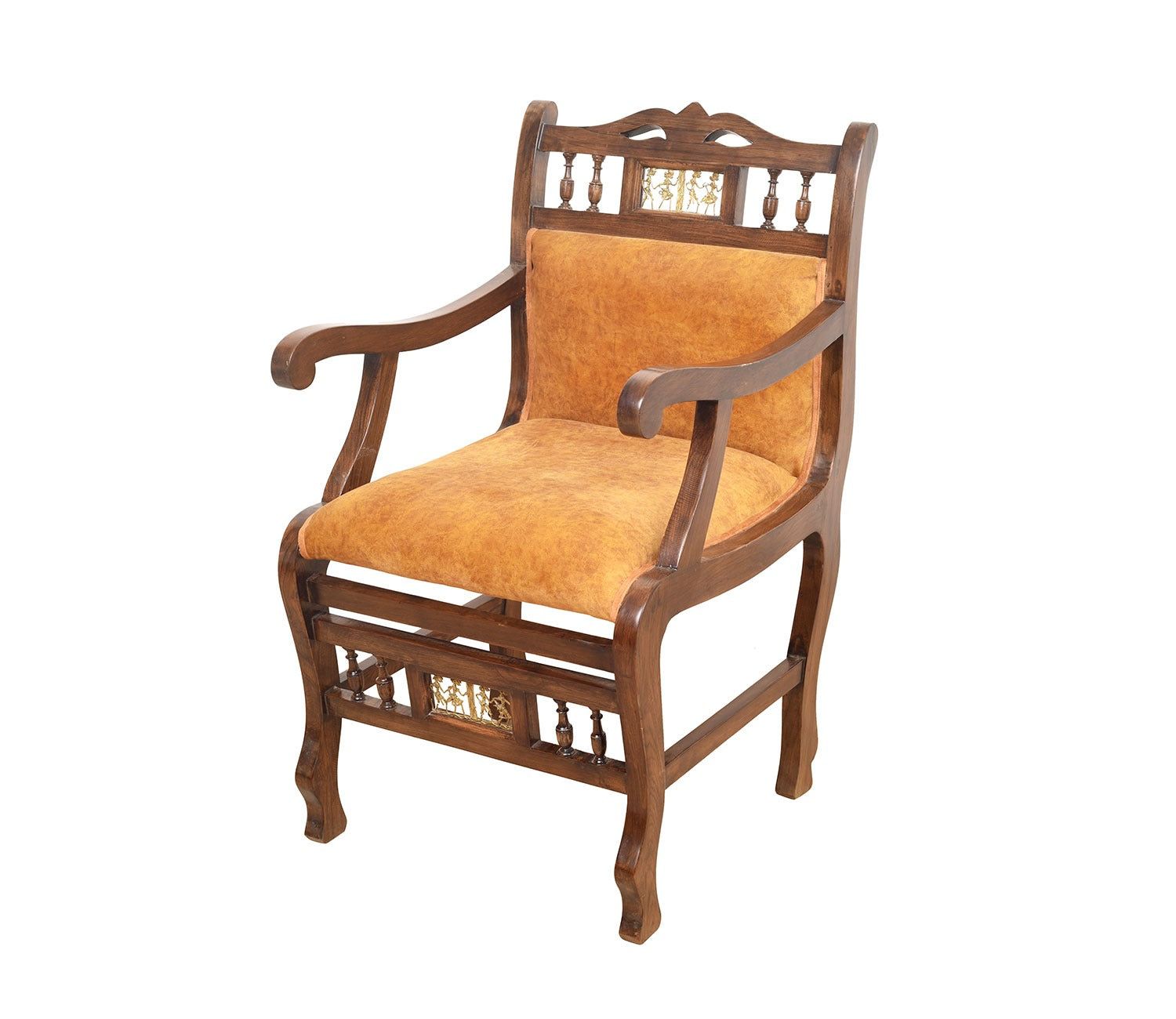 Bishop Single Seater Sofa in Teakwood with Walnut Finish