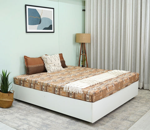 Killim Classic Printed King Size Bedsheet (Brown)