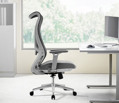Rowen High Back Mesh Office Chair (Grey)