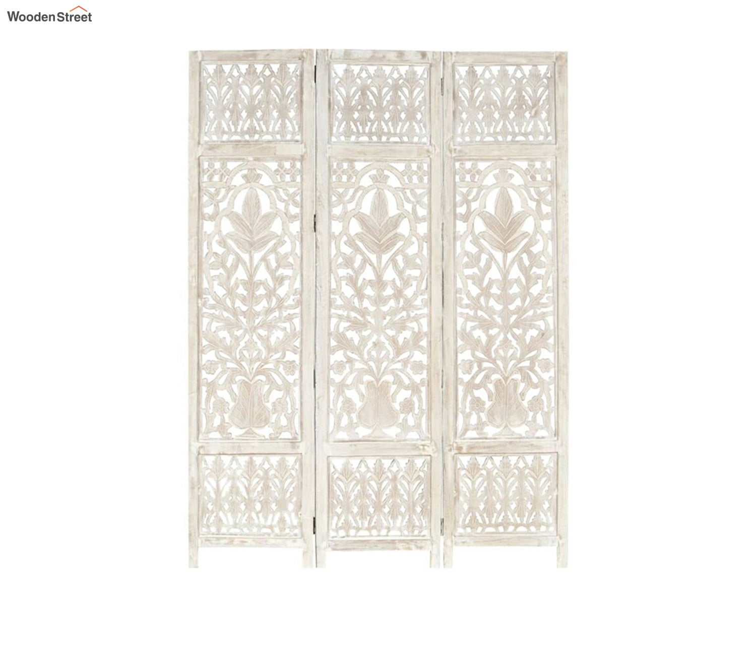 Ashly 2 Panel Carved Wooden Partition