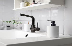 Trueliving_3-Piece bathroom set, white 5 1/4 *3 1/4* 6*
