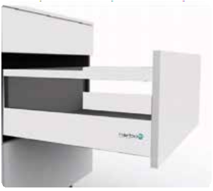 Trueliving TANDEM SLIDE WHITE WITH SQUARE GALLERY (6")