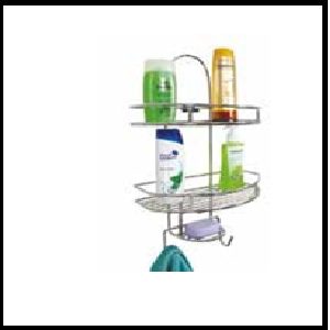 Trueliving_BATHROOM SHELF SMALL_Metal Silver *12''6''18''