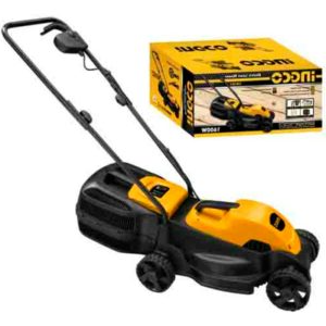 Trueliving_Tools & HardwareI Yellow NGCO Electric Lawn Mower LM385 1600W, with high Speed 3500rpm (Grass Box Size : 45L)
