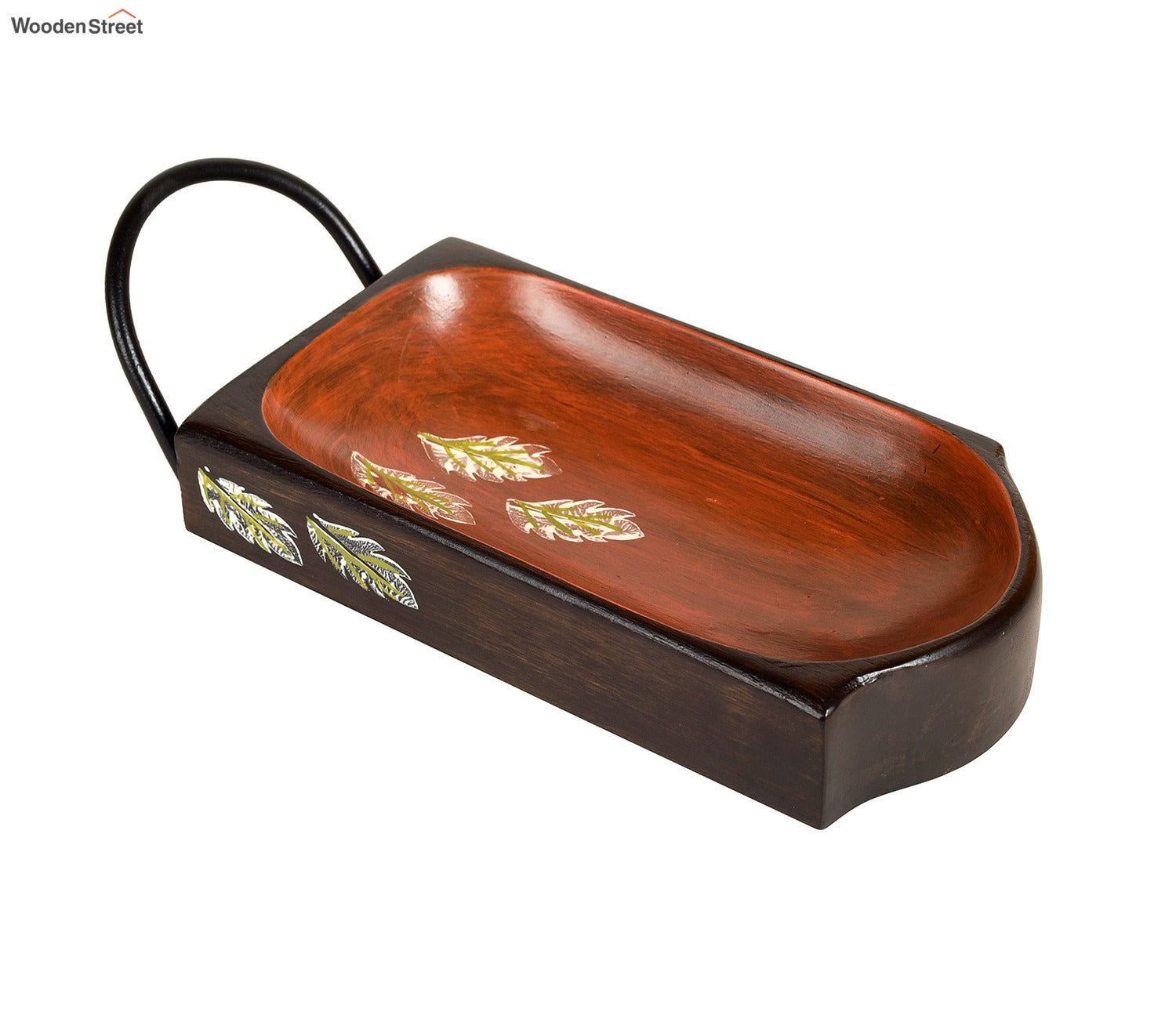 Chips and Snacks Server with Sleek Metal Handle Tray
