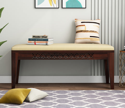 Cambrey Bench without Backrest (Walnut Finish)