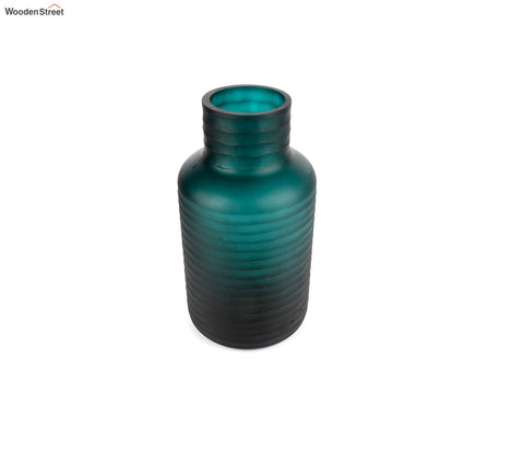 Whimsy Hollow Green Glass Vase