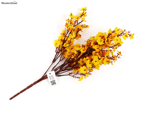 Harmony Gypsophila Artificial Flower- Set Of 5 (Orange)