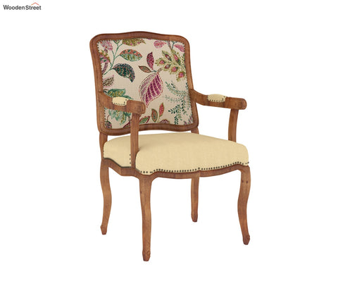 Kelvin Arm Chair (Fabric, Rosy Leaf)