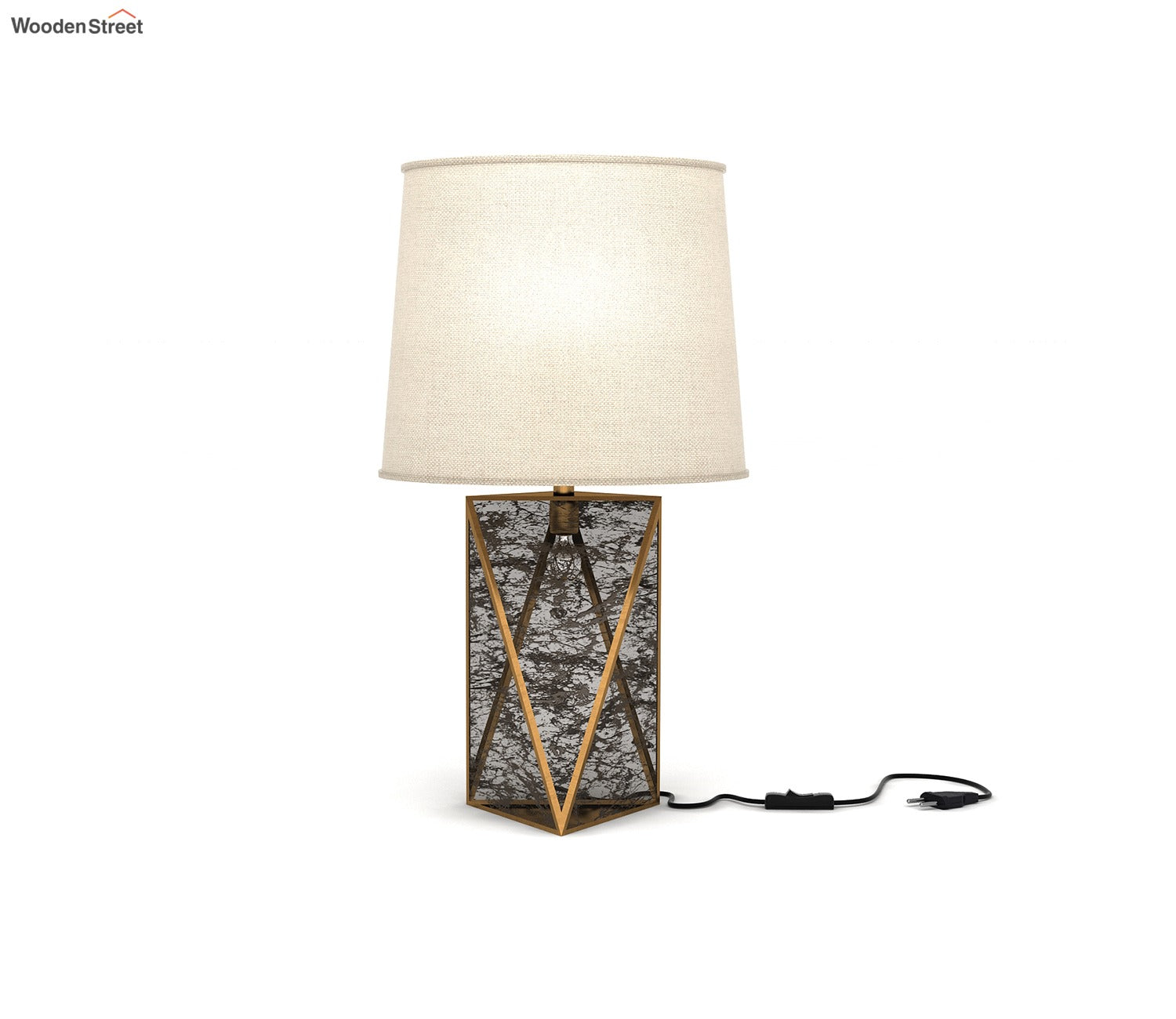 Jewel Antique Glass Table Lamp