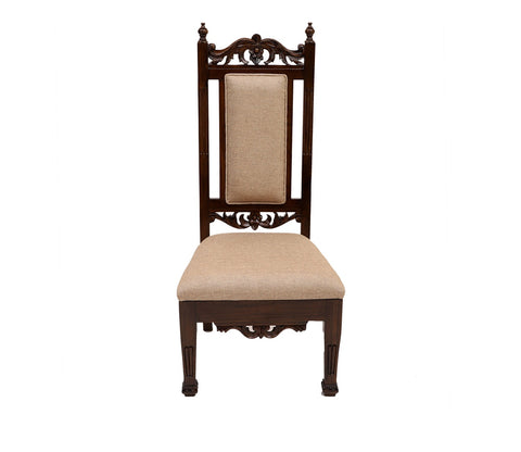 Soha Chair in Premium Teakwood in Walnut Finish
