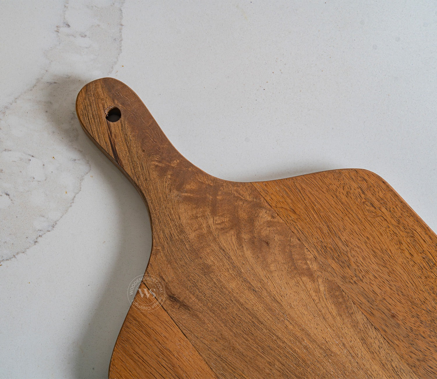 Hollis Natural Mango Wood Handcrafted Non Slip Chopping Board for Kitchen