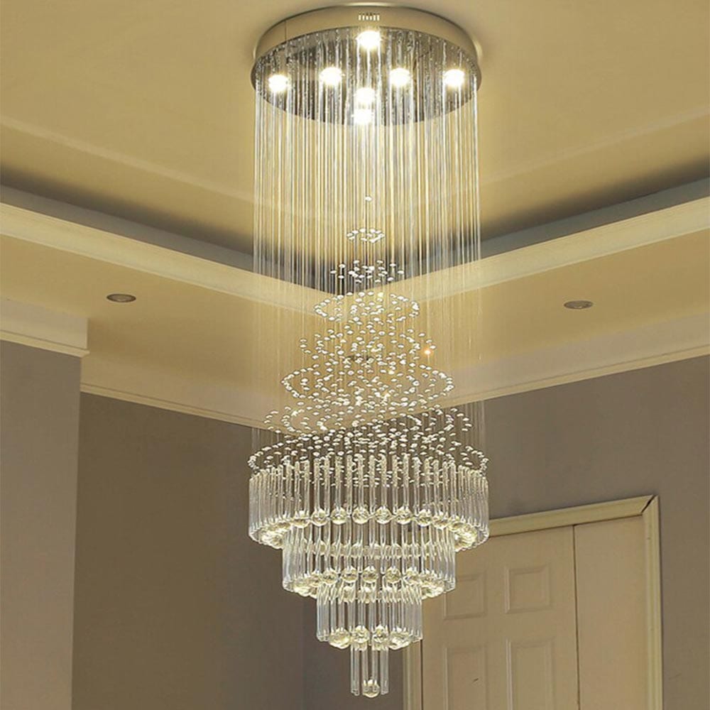 Trueliving Fancy Jhumar Hanging Light Length 24, Width 24, Height 48 In Inches