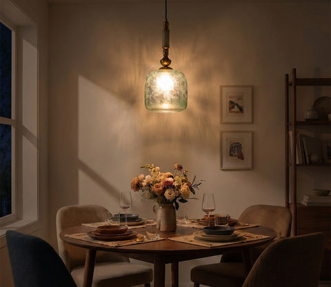 Laurel Glass Hanging Lights (Bronze)