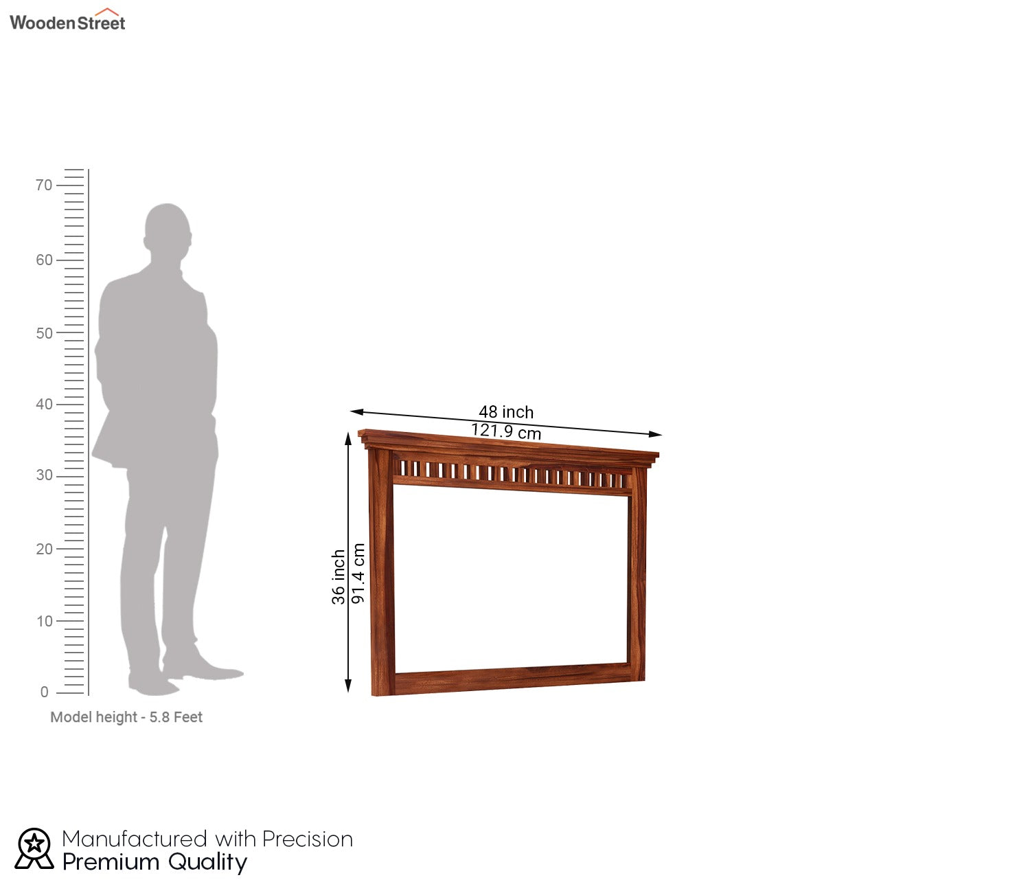 Adolph Dresser with Storage (Honey Finish)