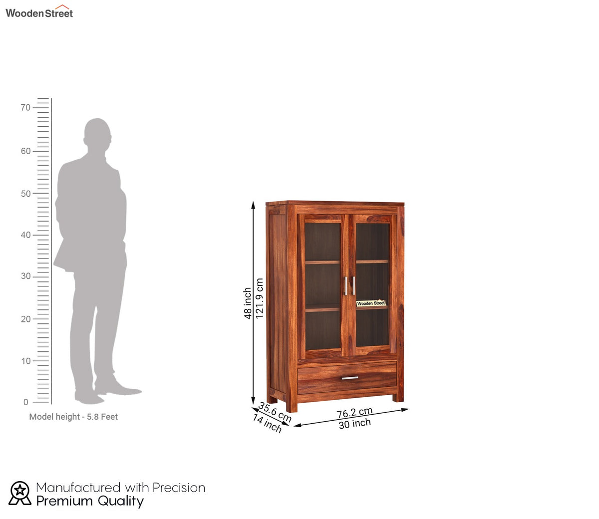 Heimo Bookshelf (Honey Finish)