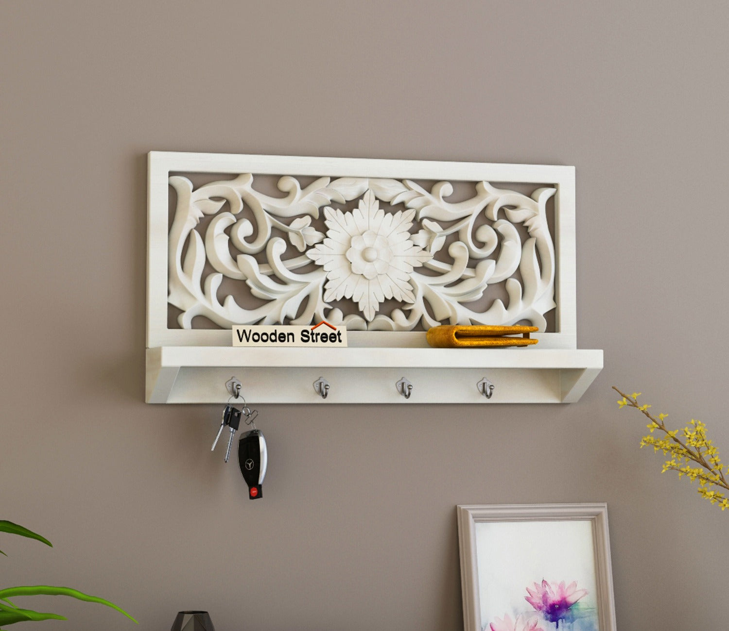 Dally Key Holder with Wall Shelf