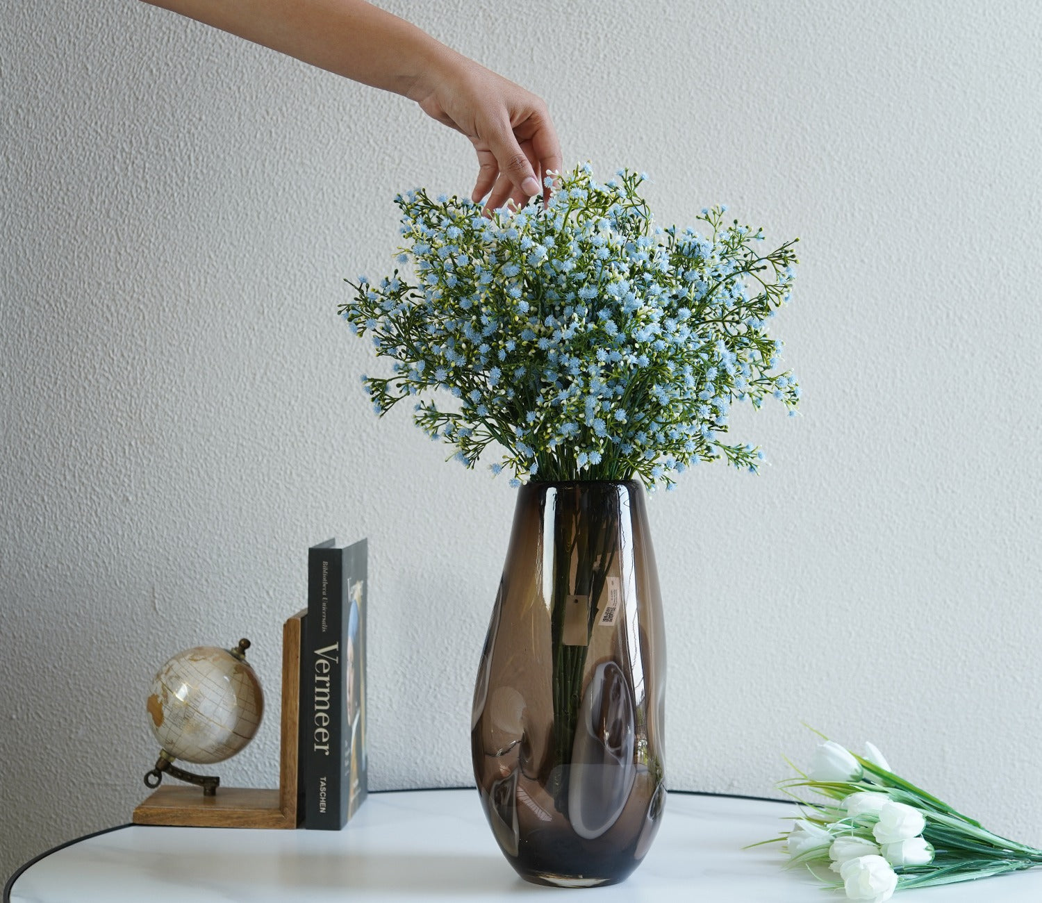 Flora Brown Glass Vase