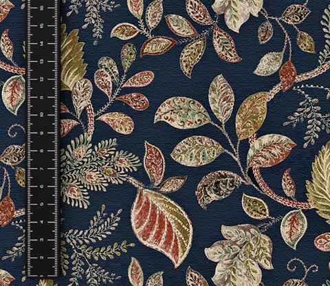 Dusky Leaf Printed 100% Cotton Fabric