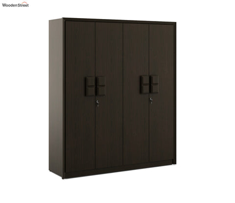 Kosmo Choco 4 Door Wardrobe (Flowery Wenge Finish)