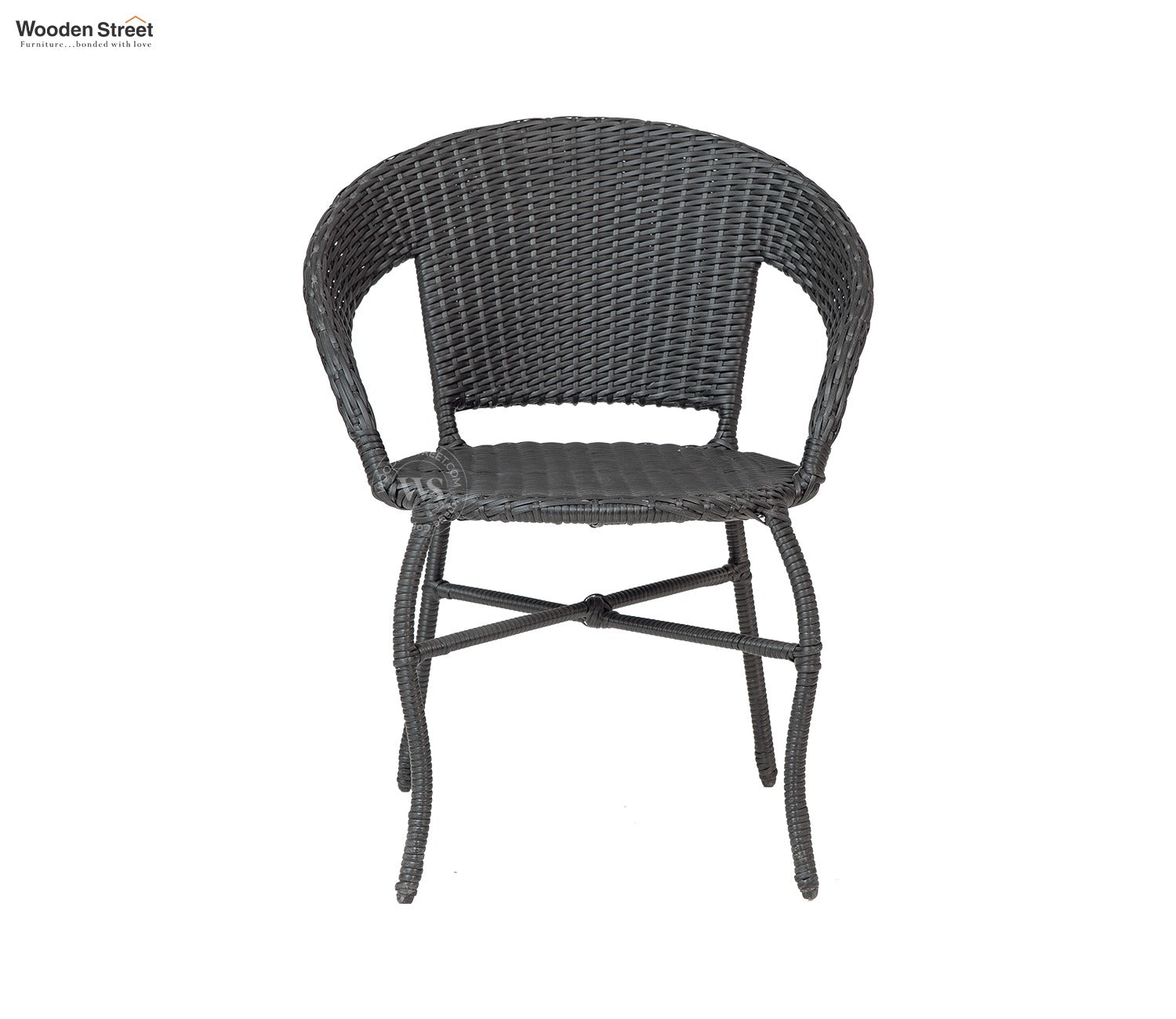 Milano Wicker Outdoor Garden Chair (Black)