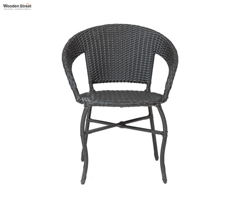 Milano Wicker Outdoor Garden Chair (Black)