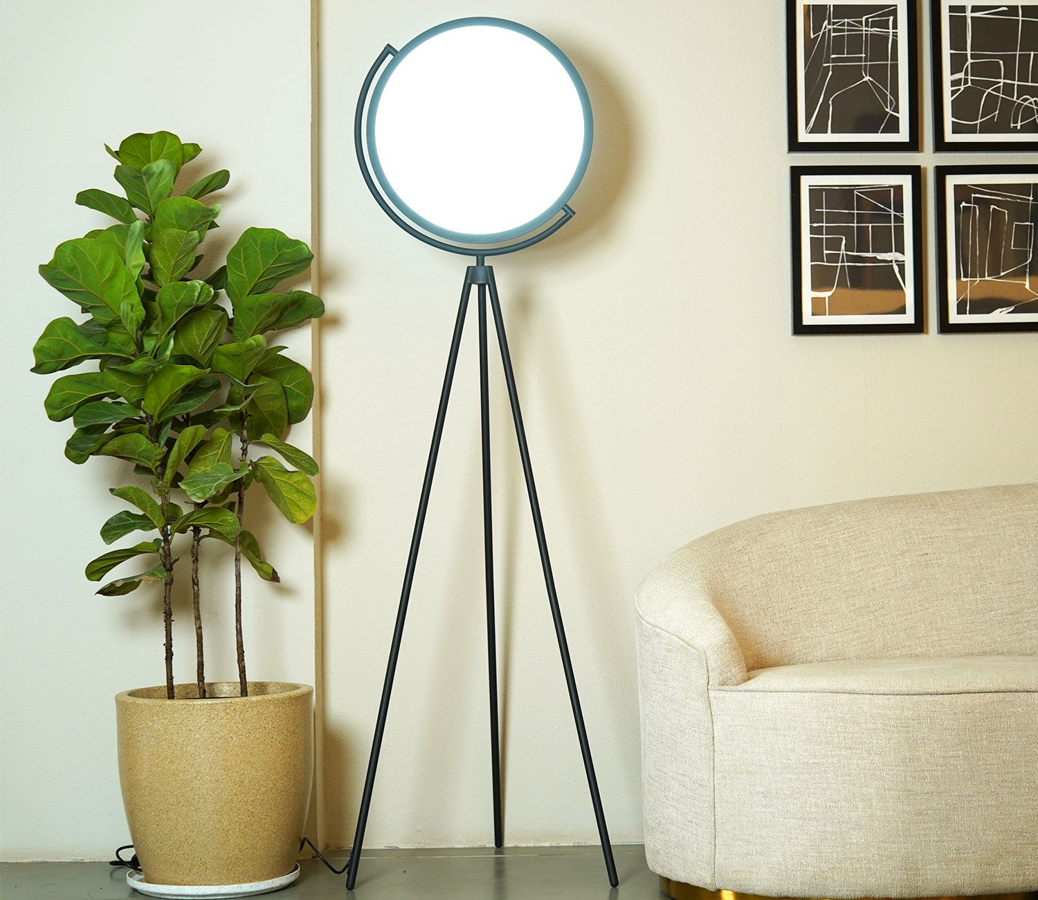 Oberon Retro LED Floor Lamp