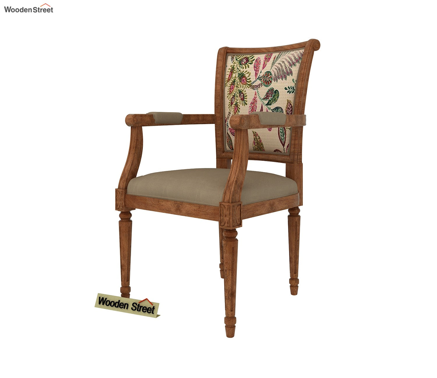 Orchid Arm Chair (Irish Cream, Rosy Leaf)