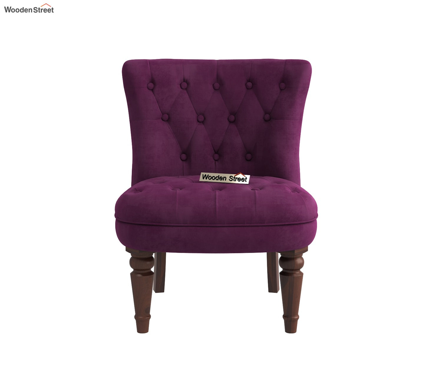 Thrace Slipper Chair (Velvet, Mulberry Pink)