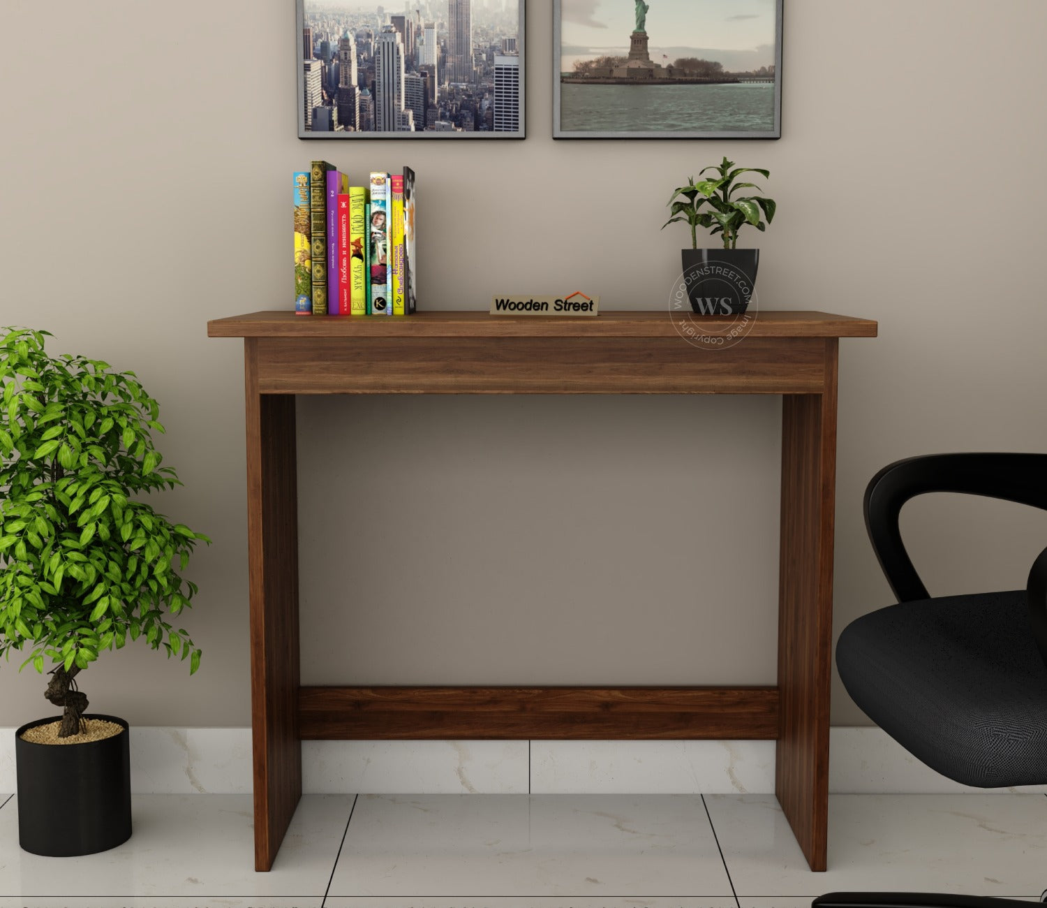 Armada Study Table (Columbian Walnut Finish)