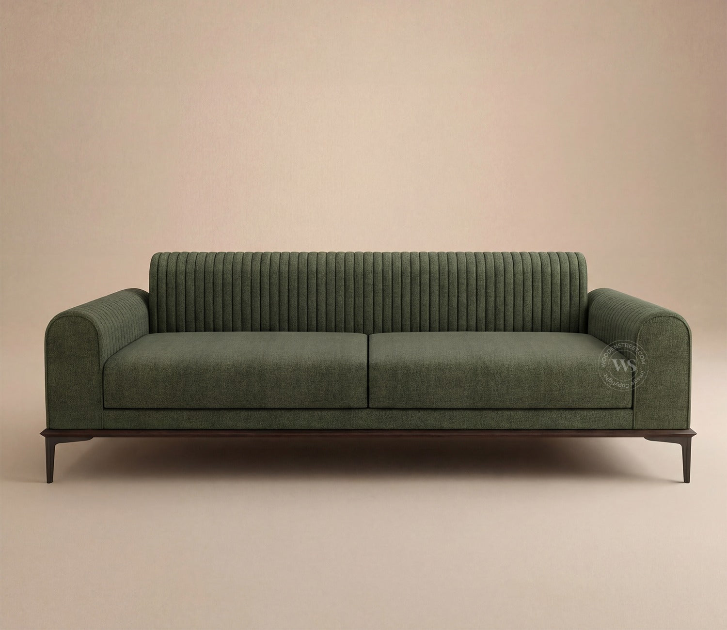 Lorenz 3 Seater Sofa (Cotton, Sage Green)