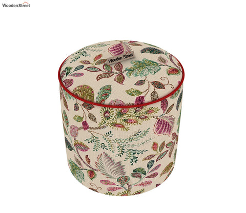Robin Round Pouffe (Rosy Leaf)