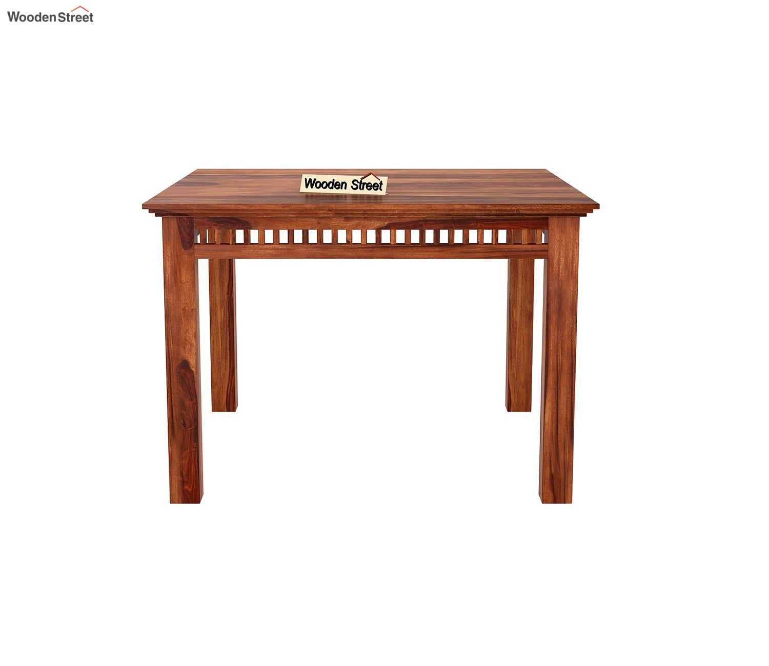 Adolph 4 Seater Dining Table (Honey Finish)