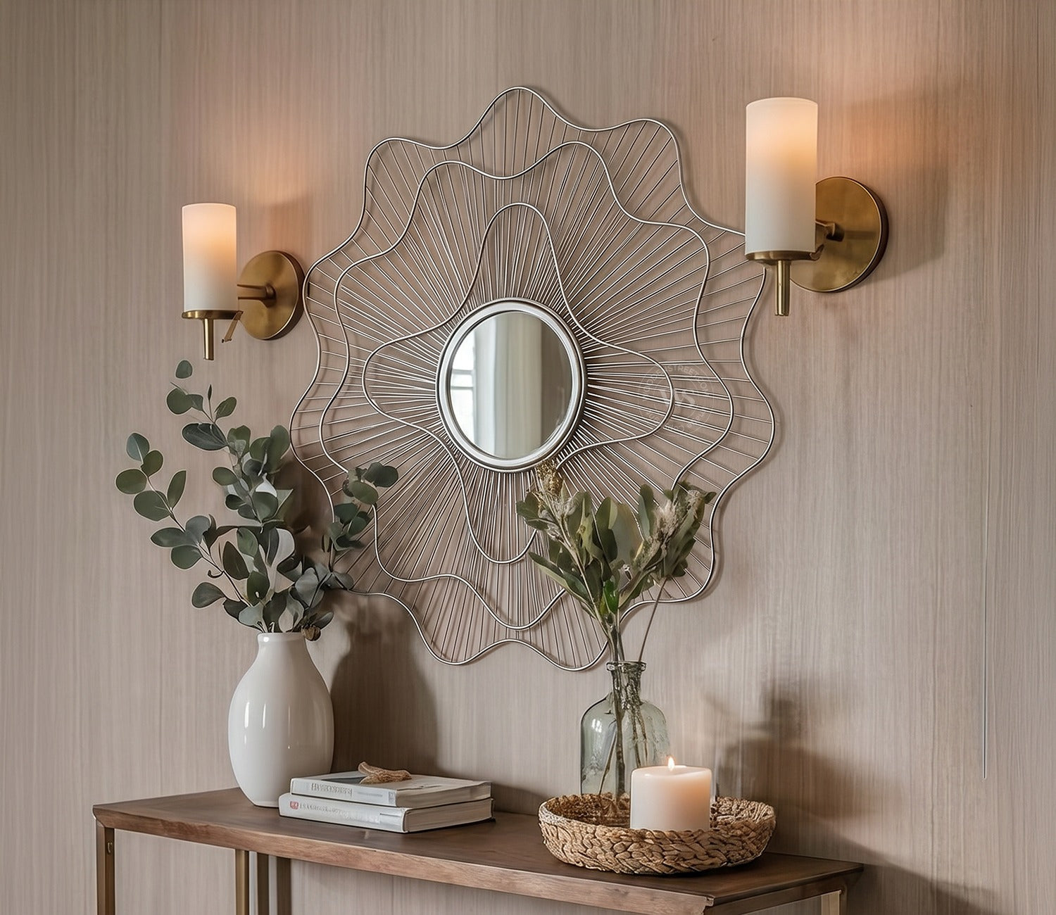 Nebula Metal Mirror with Frame