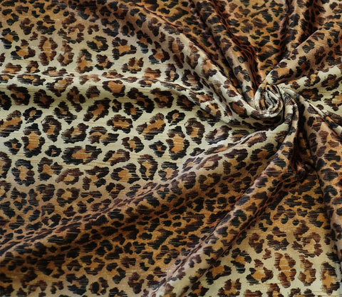 Krista Cushion Cover with Filler - Pack of 1 (16x12 Inch, Hazel Leopard)