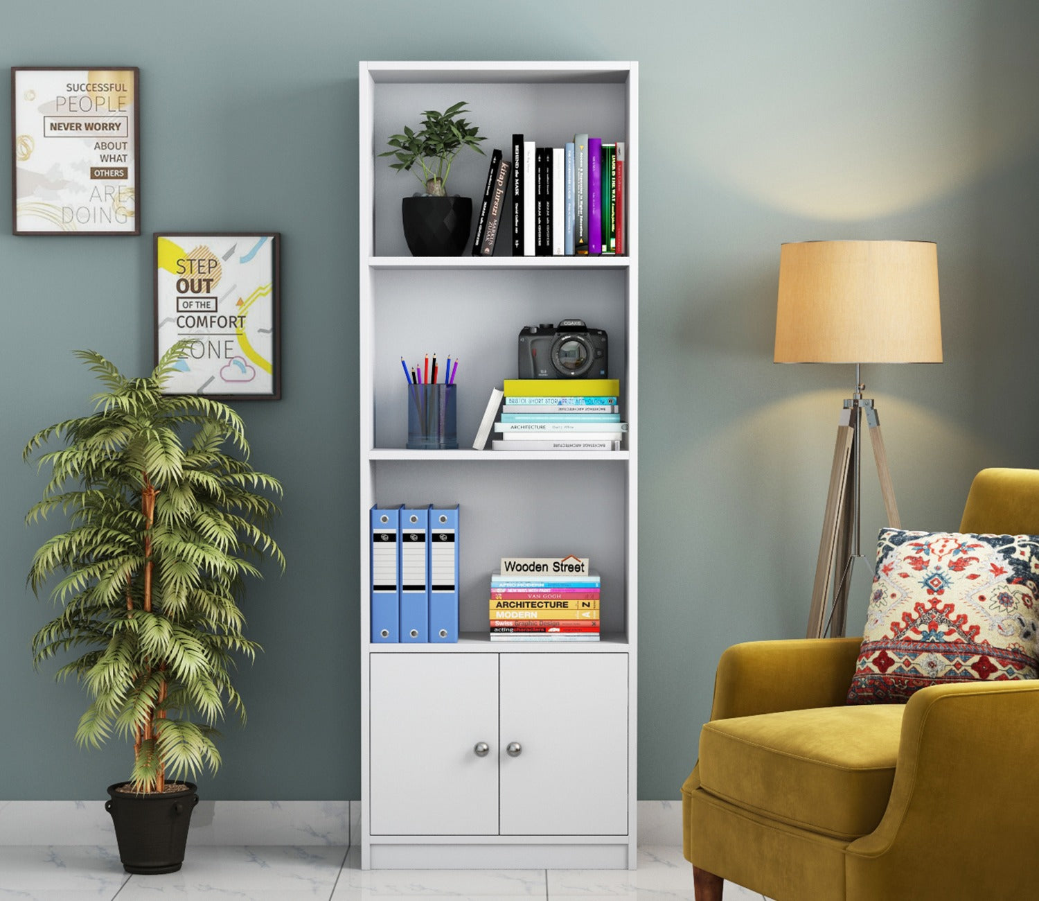 Beck Book Shelf (White Finish)