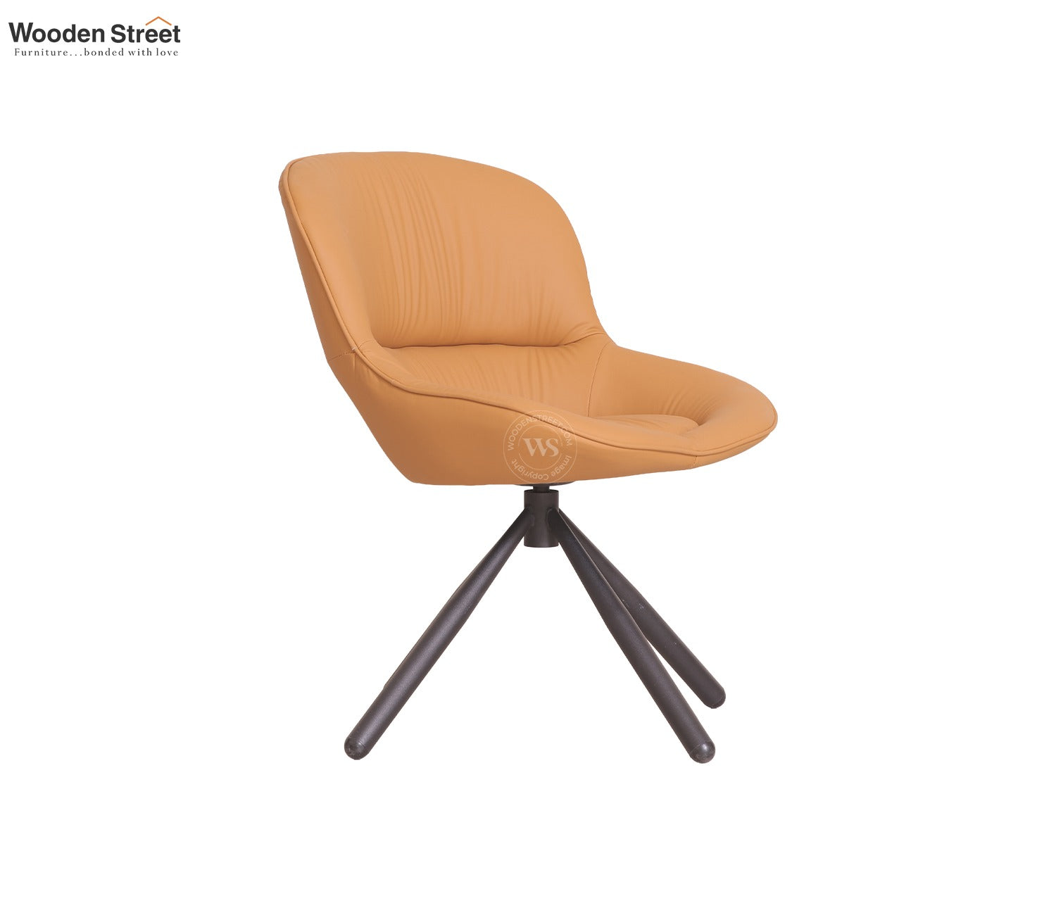 Daigo Modern Swivel Accent Chair (Orange)