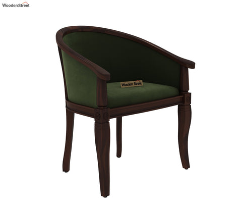 Arctic 2 Seater Sheesham Wood Balcony Set (Walnut Dark Olive Green)