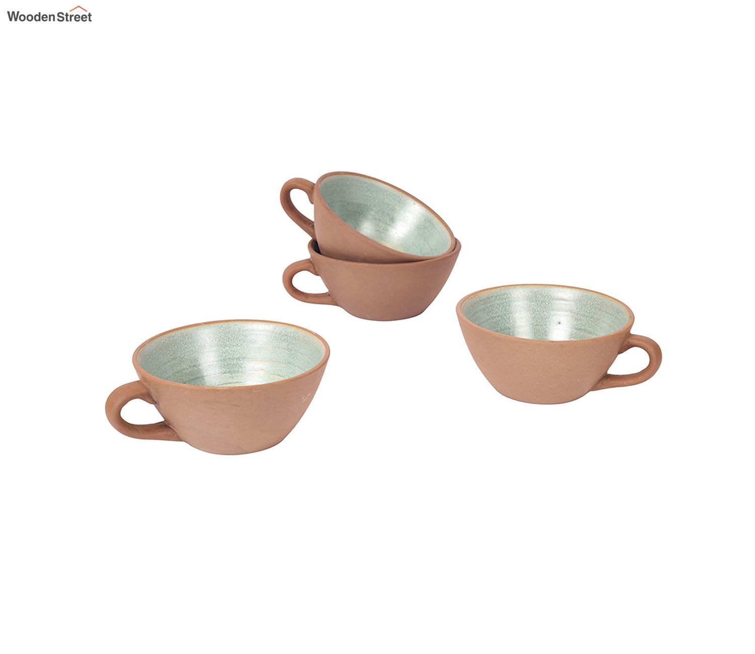 Desert Sand Ceramic Coffee Mugs (Set of 4)