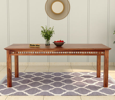 Adolph 8 Seater Dining Table (Honey Finish)