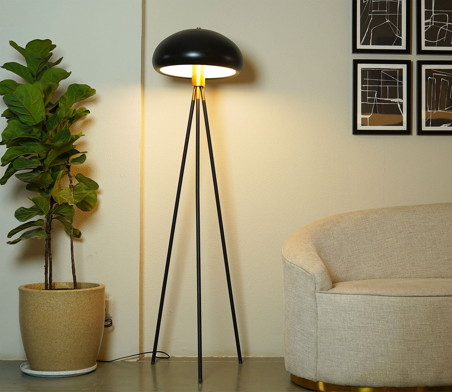 Avia Metal Tripod Floor lamp