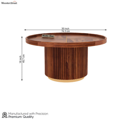Orwell Round Coffee Table (Honey Finish)